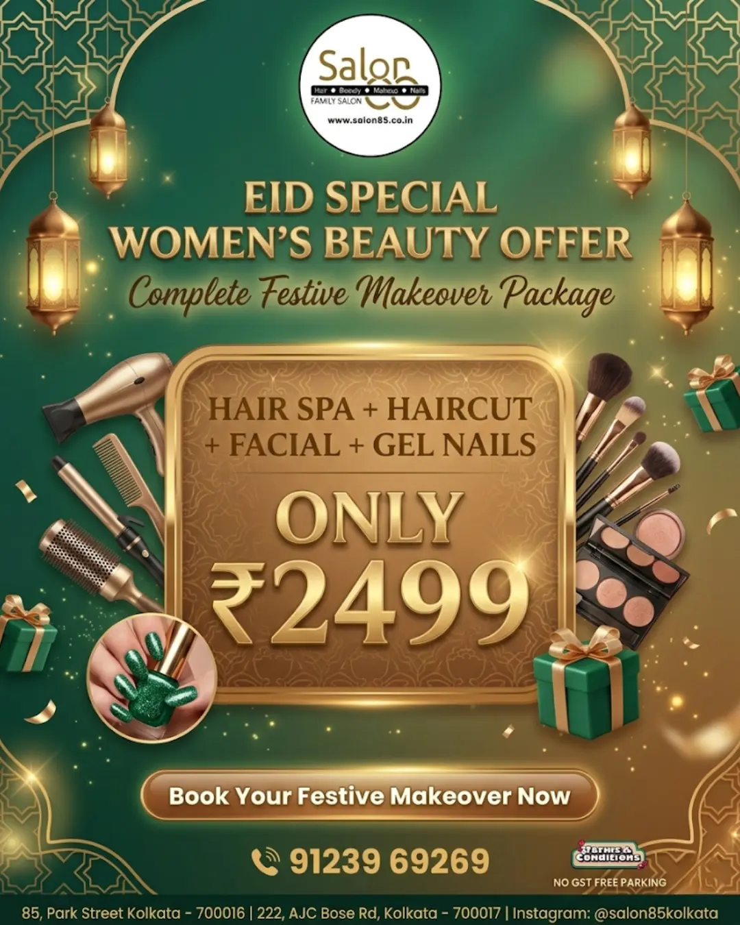 Salon 85 | best salon in kolkata | best hair salon near me